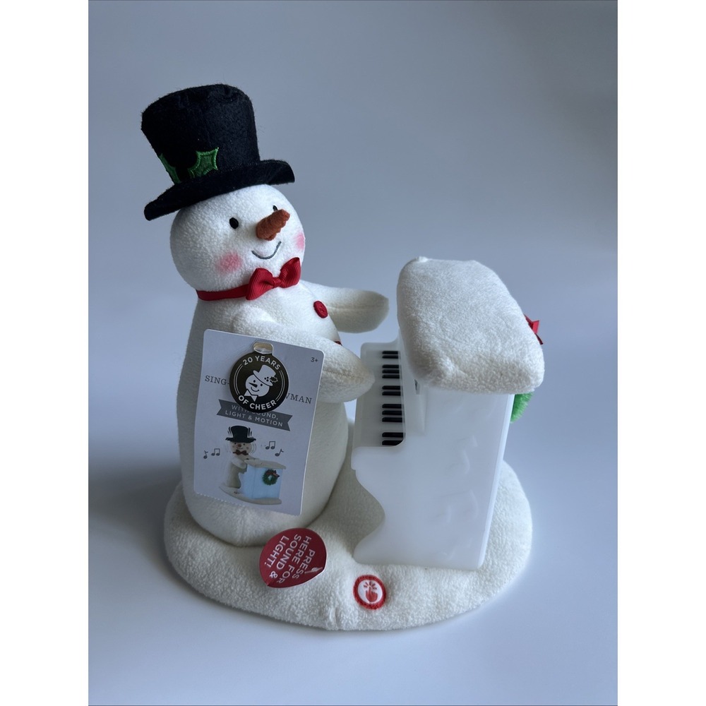 Hallmark 2023 20th Anniversary  Sing Along Snowman With Sound Light Motion NEW
